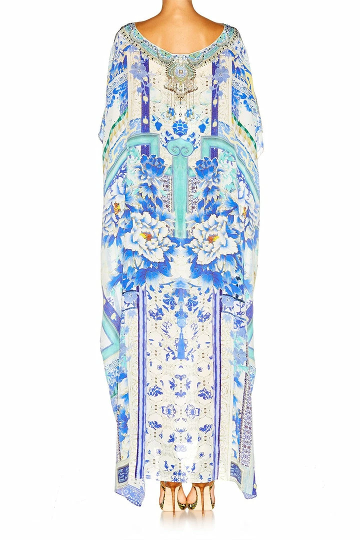 Camilla EBoutique (US) Resort ROUND NECK KAFTAN PORCELAIN PARADISE