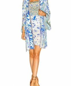Camilla EBoutique (US) Resort ROUND NECK KAFTAN PORCELAIN PARADISE