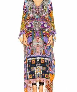 Camilla EBoutique (US) SPLIT HEM LACE UP KAFTAN PATCH ME UP