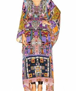 Camilla EBoutique (US) SPLIT HEM LACE UP KAFTAN PATCH ME UP