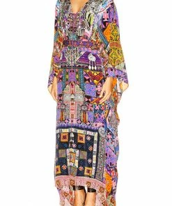 Camilla EBoutique (US) SPLIT HEM LACE UP KAFTAN PATCH ME UP