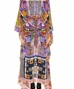 Camilla EBoutique (US) SPLIT HEM LACE UP KAFTAN PATCH ME UP