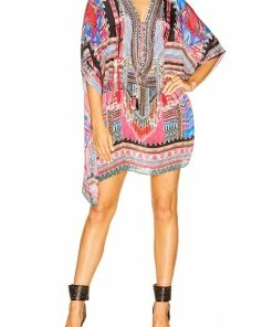 Camilla EBoutique (US) Resort SHORT LACE UP KAFTAN HANI HEAVEN