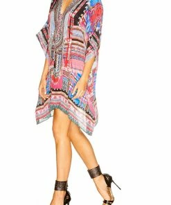 Camilla EBoutique (US) Resort SHORT LACE UP KAFTAN HANI HEAVEN