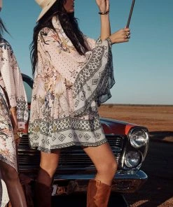 Camilla EBoutique (US) Up To 40% Off A-LINE DRESS WITH RUFFLE SLEEVE KINDRED SKIES