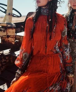 Camilla EBoutique (US) LONG SLEEVE DRESS WITH COLLAR WONDERING WARATAH Up To 30% Off