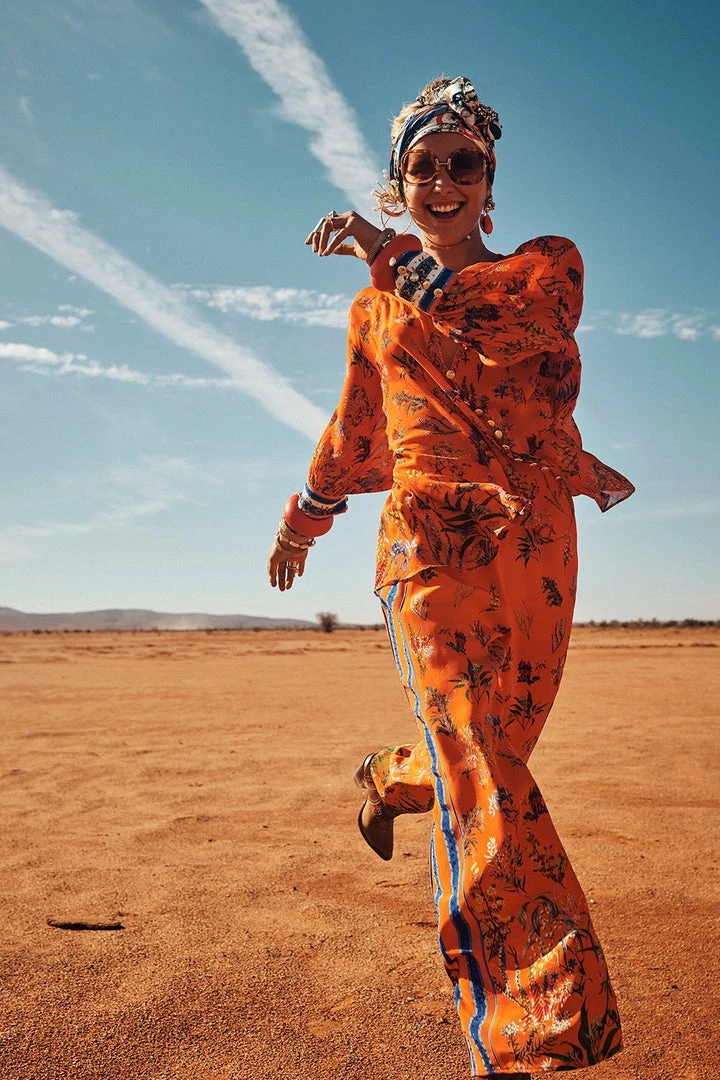 Camilla EBoutique (US) Up To 30% Off RAGLAN SLEEVE BUTTON UP TOP GONE COAST