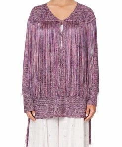 Camilla EBoutique (US) CROCHET LAYERING PIECE WITH LONG TASSELS TANAMI ROAD Up To 40% Off