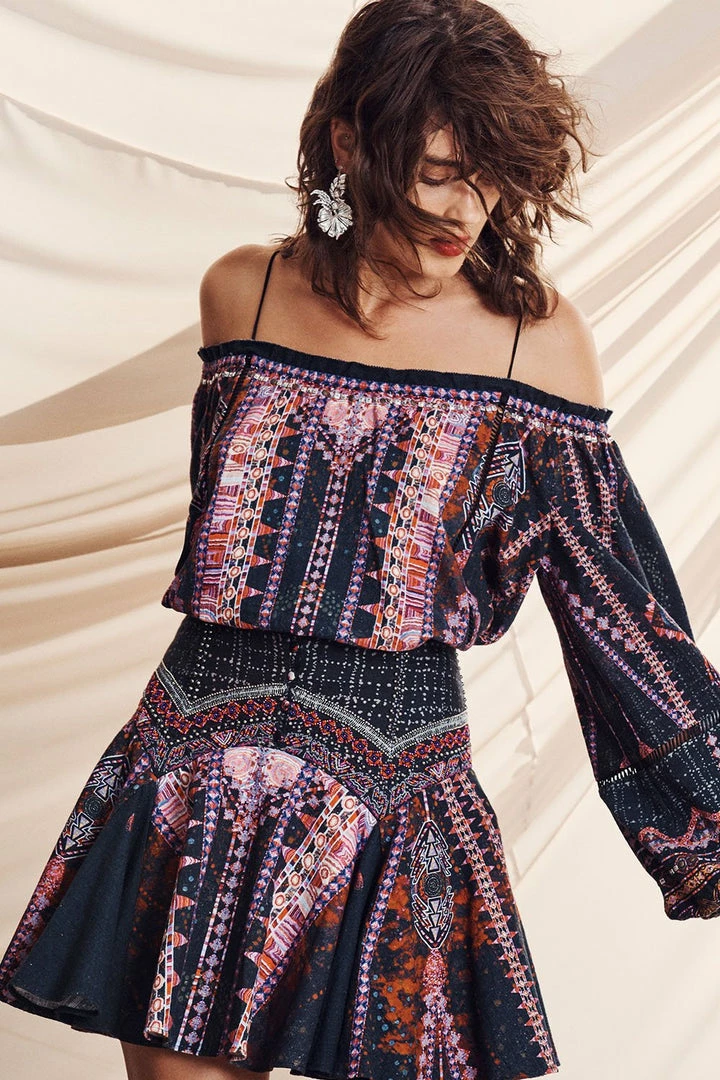 Camilla EBoutique (US) MINI SKIRT WITH SHAPED YOKE MINA MINA Up To 40% Off