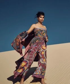 Camilla EBoutique (US) TIE WAIST STRAPLESS JUMPSUIT WARLU DREAMING