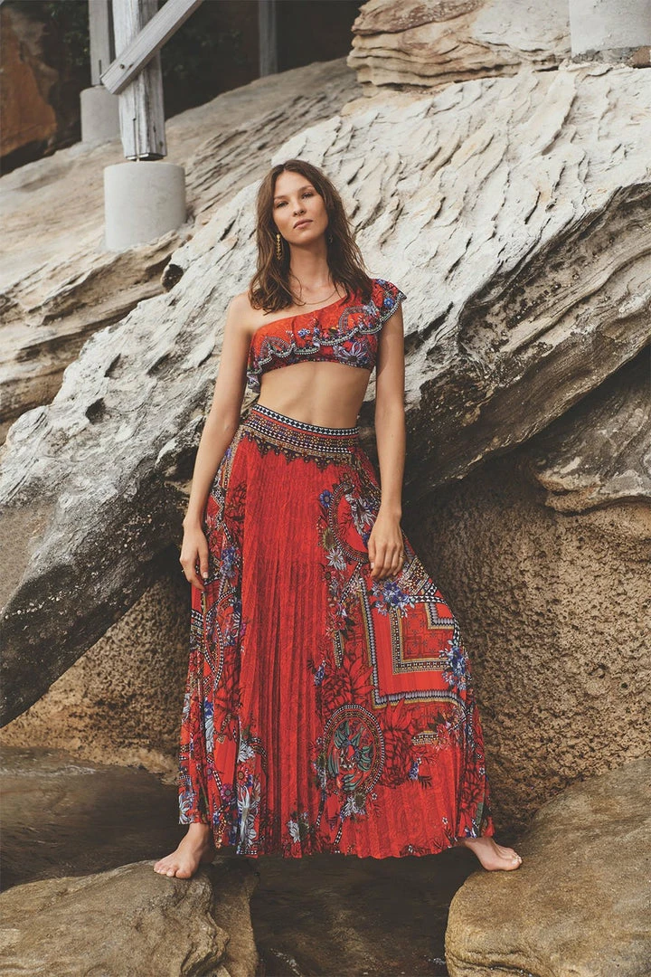 Camilla EBoutique (US) Up To 30% Off ONE SHOULDER FRILL BRA WONDERING WARATAH