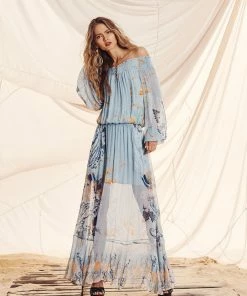 Camilla EBoutique (US) OFF SHOULDER SHIRRED DRESS FRASER FANTASIA Up To 30% Off