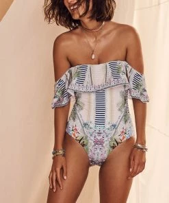 Camilla EBoutique (US) Up To 30% Off OFF SHOULDER FRILL ONE PIECE BEACH SHACK