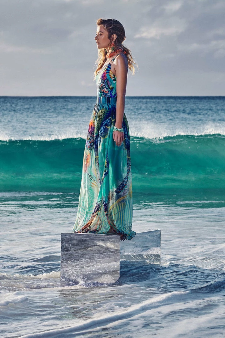 Camilla EBoutique (US) Up To 30% Off SKIRT WITH PINTUCK WAISTBAND REEF WARRIOR