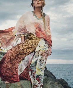 Camilla EBoutique (US) HIGH LOW HEM V NECK KAFTAN COASTAL TREASURE Up To 30% Off