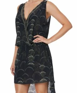 Camilla EBoutique (US) CROSS OVER DRESS WITH LONG BACK WISE WINGS