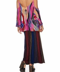 Camilla EBoutique (US) DROP SHOULDER STRAPPY BLOUSE FOLK RIVER