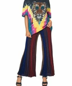 Camilla EBoutique (US) FLARED METALLIC KNIT PANTS FOLK RIVER