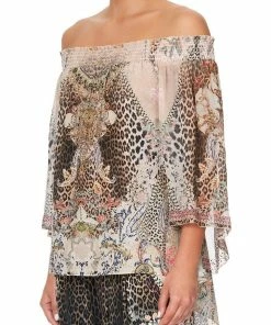 Camilla EBoutique (US) OFF SHOULDER SHIRRED BLOUSE FOREVER FOREVER Up To 40% Off