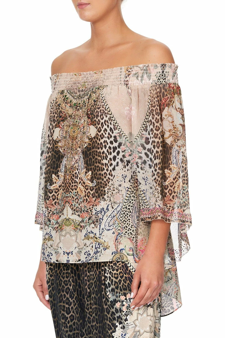 Camilla EBoutique (US) OFF SHOULDER SHIRRED BLOUSE FOREVER FOREVER Up To 40% Off