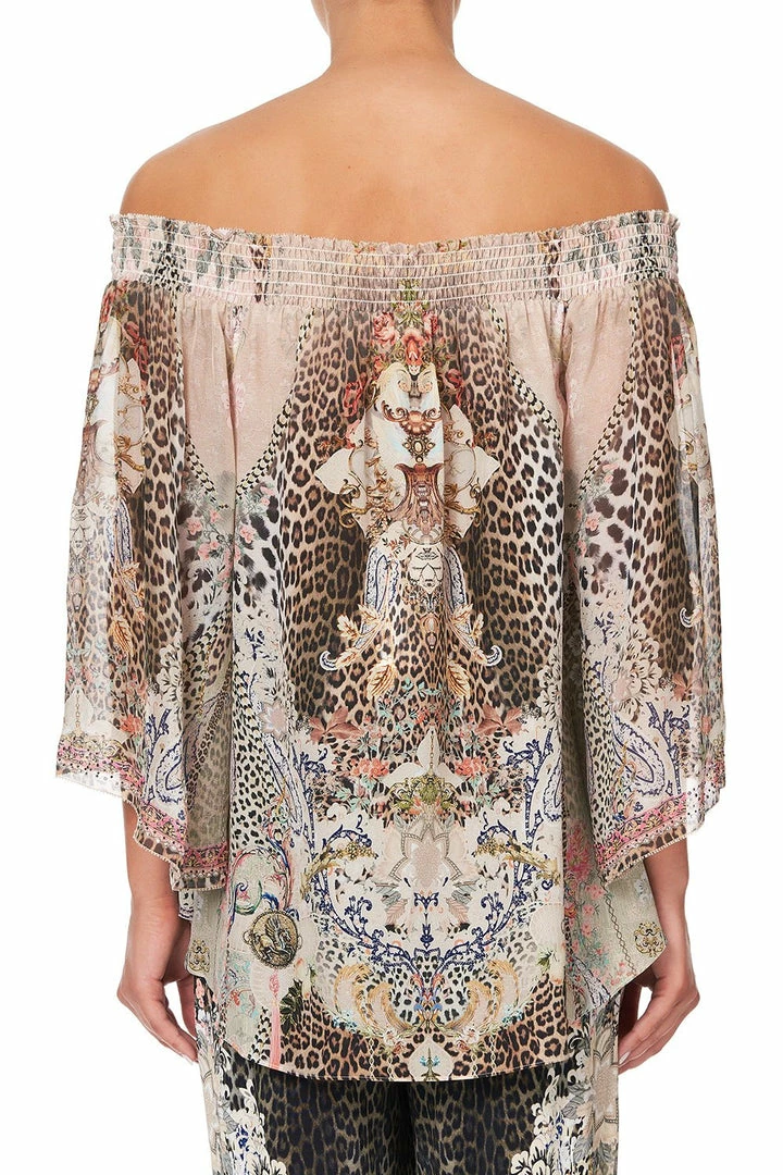 Camilla EBoutique (US) OFF SHOULDER SHIRRED BLOUSE FOREVER FOREVER Up To 40% Off