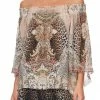 Camilla EBoutique (US) OFF SHOULDER SHIRRED BLOUSE FOREVER FOREVER Up To 40% Off