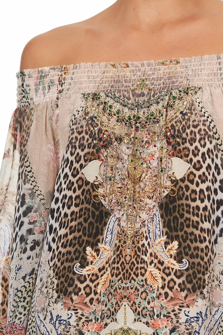 Camilla EBoutique (US) OFF SHOULDER SHIRRED BLOUSE FOREVER FOREVER Up To 40% Off