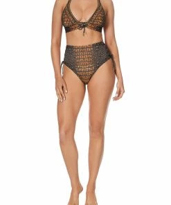 Camilla EBoutique (US) HIGH WAISTED PANT WITH EYELETS CROCODILE ROCK Up To 30% Off