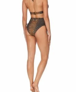 Camilla EBoutique (US) HALTER BRA WITH EYELETS CROCODILE ROCK Up To 30% Off