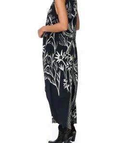 Camilla EBoutique (US) HIGH LOW CROSS OVERLAY TOP BOTANICAL BANDITS