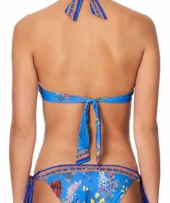 Camilla EBoutique (US) Up To 30% Off KNOT FRONT HALTER TOP SOUTHERN SPLENDOUR