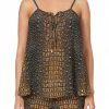 Camilla EBoutique (US) LACE UP FRONT CAMI CROCODILE ROCK
