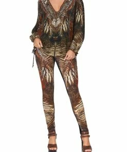 Camilla EBoutique (US) Up To 30% Off LACE UP SIDE BLOUSE KAKADU CALLING