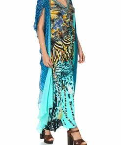 Camilla EBoutique (US) LONG KAFTAN WITH OVERLAY DETAIL MARINE QUEEN Up To 50% Off