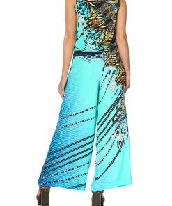 Camilla EBoutique (US) LOUNGE TROUSER WITH TIE WAIST MARINE QUEEN Up To 30% Off