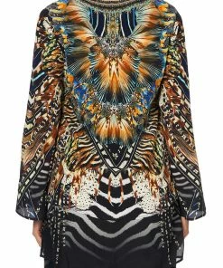 Camilla EBoutique (US) BLOUSE WITH SIDE SPLIT UNDERLAY LOST PARADISE Up To 30% Off