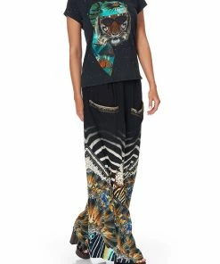 Camilla EBoutique (US) WIDE LEG TROUSER WITH FRONT POCKETS LOST PARADISE Up To 40% Off