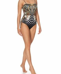 Camilla EBoutique (US) LACE UP BANDEAU ONE PIECE LOST PARADISE Up To 30% Off