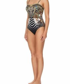 Camilla EBoutique (US) LACE UP BANDEAU ONE PIECE LOST PARADISE Up To 30% Off