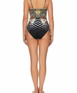 Camilla EBoutique (US) LACE UP BANDEAU ONE PIECE LOST PARADISE Up To 30% Off