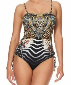 Camilla EBoutique (US) LACE UP BANDEAU ONE PIECE LOST PARADISE Up To 30% Off