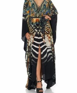 Camilla EBoutique (US) Up To 30% Off SPLIT HEM LACE UP KAFTAN LOST PARADISE