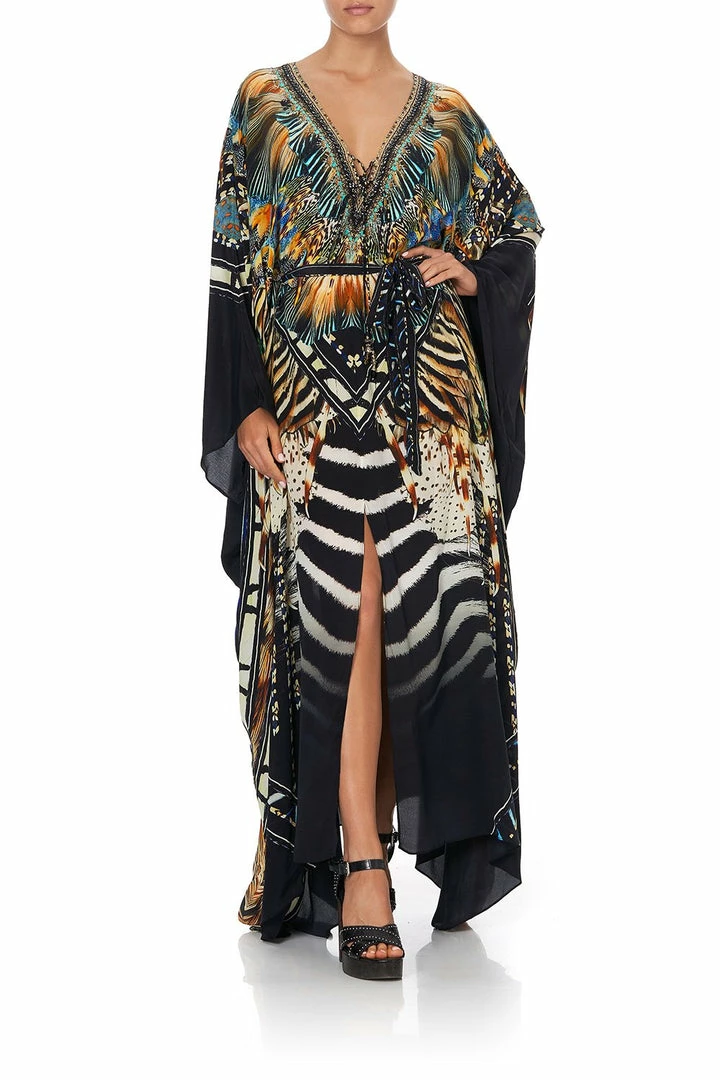 Camilla EBoutique (US) Up To 30% Off SPLIT HEM LACE UP KAFTAN LOST PARADISE
