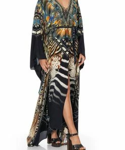 Camilla EBoutique (US) Up To 30% Off SPLIT HEM LACE UP KAFTAN LOST PARADISE