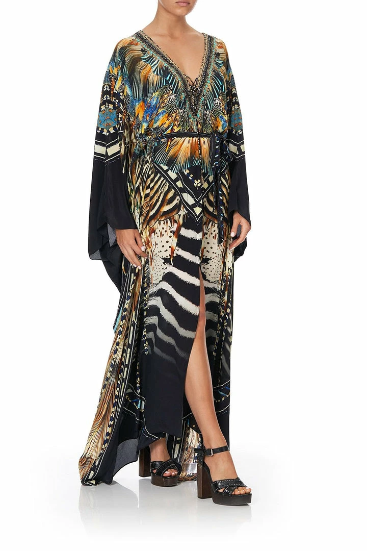 Camilla EBoutique (US) Up To 30% Off SPLIT HEM LACE UP KAFTAN LOST PARADISE