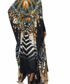 Camilla EBoutique (US) Up To 30% Off SPLIT HEM LACE UP KAFTAN LOST PARADISE