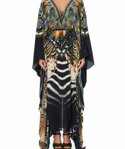 Camilla EBoutique (US) Up To 30% Off SPLIT HEM LACE UP KAFTAN LOST PARADISE