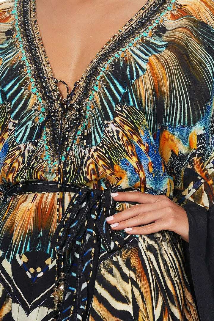 Camilla EBoutique (US) Up To 30% Off SPLIT HEM LACE UP KAFTAN LOST PARADISE