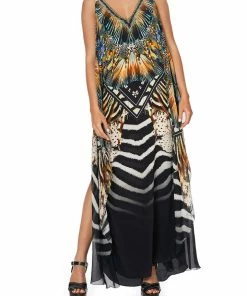Camilla EBoutique (US) V-NECK DRESS WITH BACK OVERLAYER LOST PARADISE Up To 50% Off