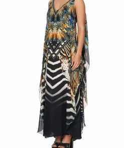 Camilla EBoutique (US) V-NECK DRESS WITH BACK OVERLAYER LOST PARADISE Up To 50% Off